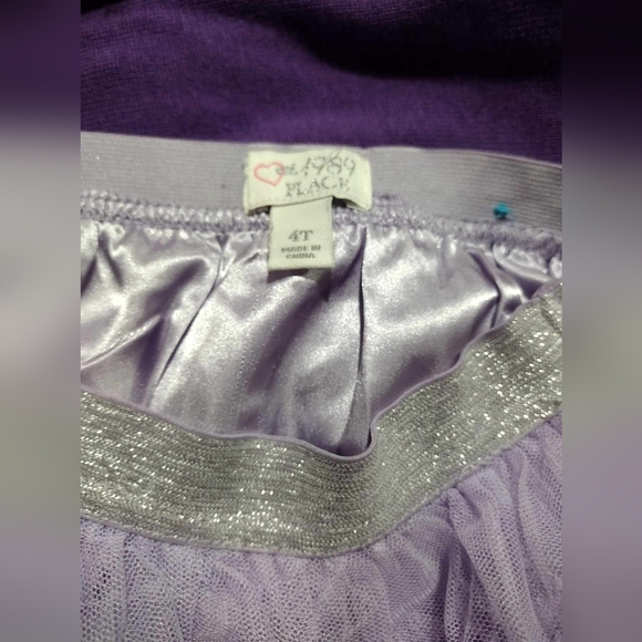 Children's Place 2pc set Ruffle Tutu & Cardigan Pinks & Purples Sz 4T - Picture 7 of 8